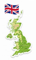 Стенд "Физическая карта Великобритании" - «ФГОС Поставки»